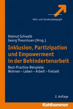 Titelbild Inklusion, Partizipation und Empowerment in der Behindertenarbeit